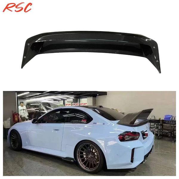 AN Style Dry Carbon Fiber Rear Spoiler Wing for bmw G87 M2 2 Series G42