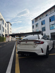 Dry Carbon Fiber Vulcan Alpha Style Racing Rear Wing for Honda Civic Type R FL5 Spoiler