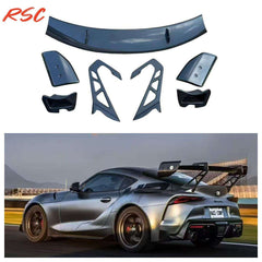AR Style Dry Carbon Fiber Spoiler for Supra A90 MK5 High Downforce Car Rear Wing Body Kit