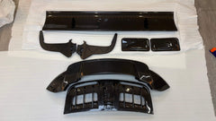 High Quality RSC Dry Carbon Fiber Track Racing Rear Wing Trunk 3PCS Set for Porsche 911 992 Carrera 2019-2025