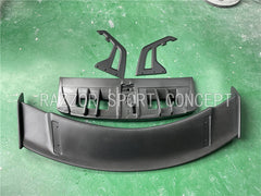 High Quality Dry Carbon Fiber Rear Wing GT3 Spoiler for 992 911 Carrera S Perfect Fiment
