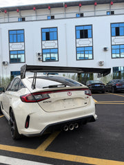Dry Carbon Fiber Vulcan Alpha Style Racing Rear Wing for Honda Civic Type R FL5 Spoiler