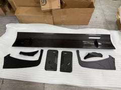 Real Dry Carbon Fiber Track Racing Wing Spoiler for porsche 911 991 GT3RS Two Kinds of Side Plate Selection