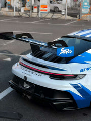 High Quality RSC Dry Carbon Fiber Track Racing Rear Wing Trunk 3PCS Set for Porsche 911 992 Carrera 2019-2025