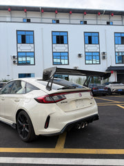 Dry Carbon Fiber Vulcan Alpha Style Racing Rear Wing for Honda Civic Type R FL5 Spoiler