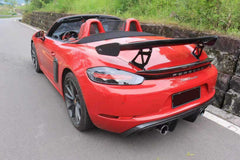 Style Rear Carbon Spoiler for Cayman 718 Boxster 981 Rear Wing High Quality