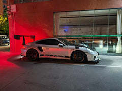 Real Dry Carbon Fiber Track Racing Wing Spoiler for porsche 911 991 GT3RS Two Kinds of Side Plate Selection