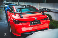 Dry carbon fiber racing wing GT4 style spoiler for G82 M4 G80 M3 G87 M2