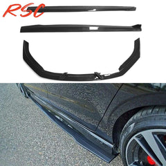 Carbon Fiber Front Lip Side Skirts for Audi RS3 8V 2017-2019