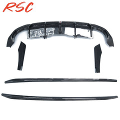 Carbon Fiber Side Skirts Rear Diffuser Rear Bumper Lip for AUDI RS5 B9.52020-2025