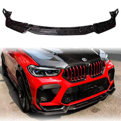 f96 x6m cfa dry carbon front splitter carbon fiber art forged carbon options