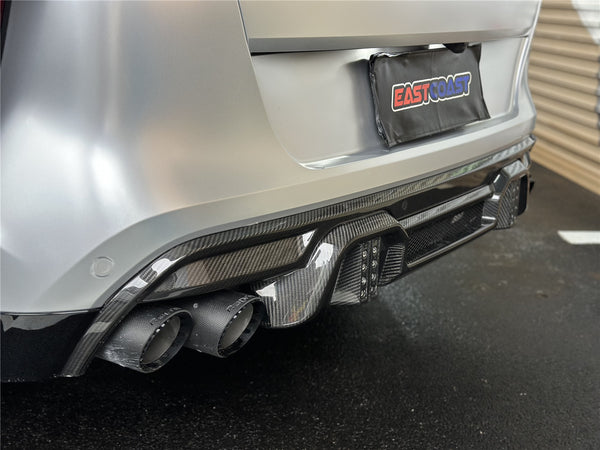 larte design rear diffuser for f96 x6m dry carbon fiber quality