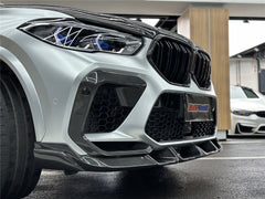 F96 X6M LARTE DESIGN DRY CARBON FRONT LIP PERFECT FITMENT