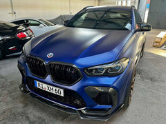 f96 x6m cfa dry carbon front splitter carbon fiber art forged carbon options