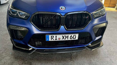 dry carbon fiber front bumper trims for f96 x6m