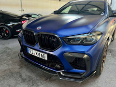 dry carbon fiber front bumper trims for f96 x6m