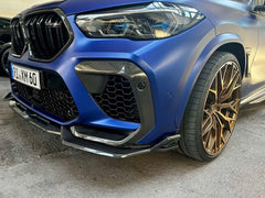 f96 x6m cfa dry carbon front splitter carbon fiber art forged carbon options