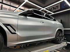 dry carbon fiber LARTE design side skirts for f96 x6m g06 x6 fitment 100%