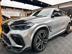 dry carbon fiber front bumper trims for f96 x6m