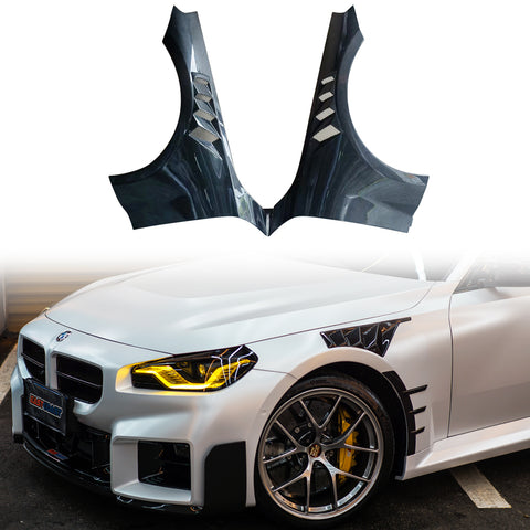 G87 M2 Dry carbon vented side fenders perfect fitment guaranteed