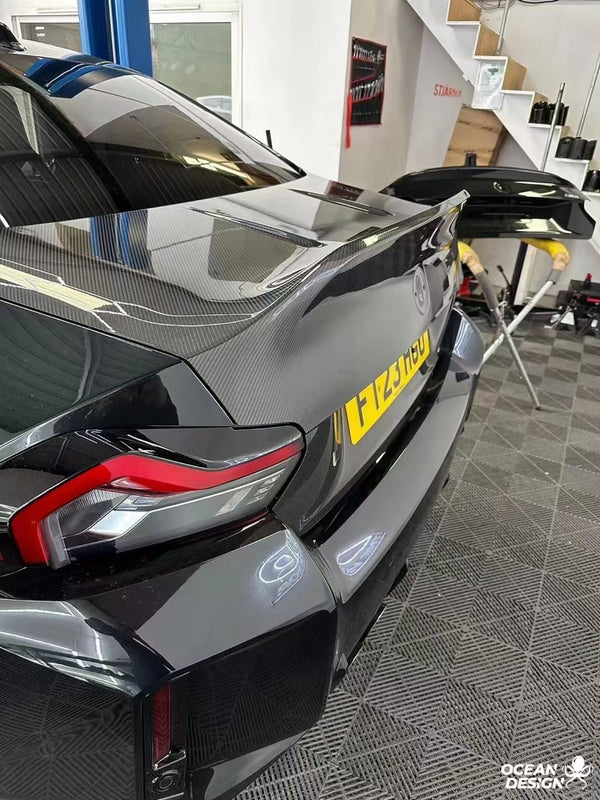 Dry carbon fiber CSL trunk for BMW G87 M2 pre-preg CSl trunk