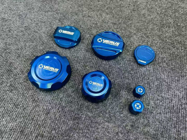 G80 M3 G82 M4 G87 M2 VERUS aluminum oil caps