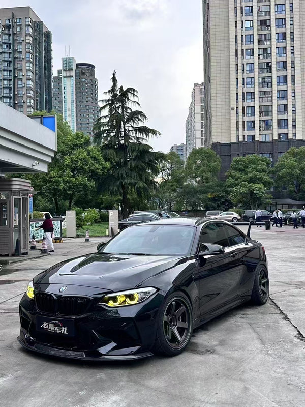 VERUS Style Dry Carbon Fiber High‑Mount GT Rear Wing Spoiler For BMW F87 M2 M2C