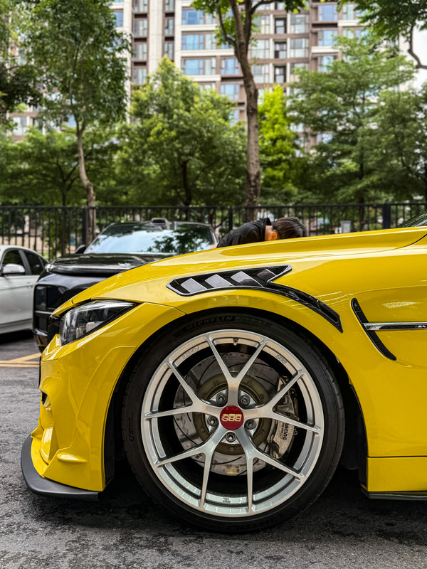 Dry carbon fiber side fenders vent for F80 M3 F82 M4 perfect fitment guaranteed