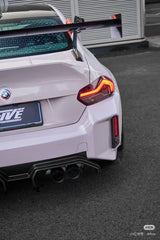 VERUS UCW Style Dry Carbon Fiber High‑Mount GT Rear Wing Spoiler For BMW G87 M2 g42 m240