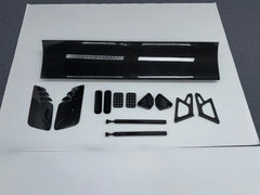VULCAN ALPHA Style Dry Carbon Fiber Track Racing Wing Trunk Lid Support Struts for BMW G87 M2