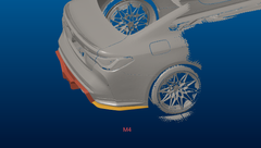 ADRO dry carbon fiber rear diffuser for G80 M3 G82 M4