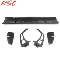RSC Style Dry Carbon Fiber High Mount GT Rear Wing Spoiler For Porsche 992 Cayman