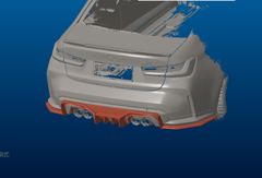 ADRO dry carbon fiber rear diffuser for G80 M3 G82 M4