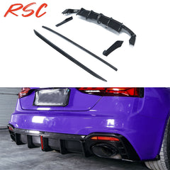 Carbon Fiber Side Skirts Rear Diffuser Rear Bumper Lip for AUDI RS5 B9.52020-2025