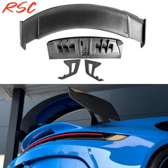 High Quality Dry Carbon Fiber Rear Wing GT3 Spoiler for 992 911 Carrera S Perfect Fiment