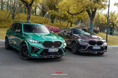 BMW F96 X6m pre-lci LD style dry carbon fiber front lip. Perfect fitment guaranteed