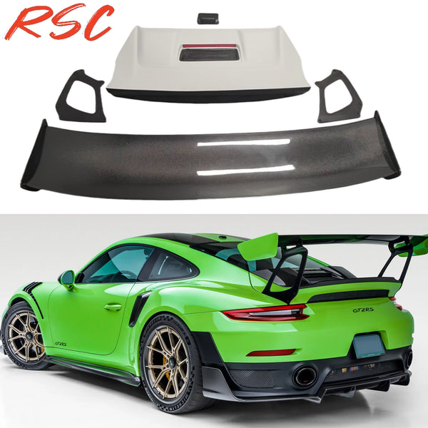 GT2RS Spoiler Carbon Fiber Rear Trunk Spoiler Wing for Porsche 911 991 Carerra Targe Turbo S Perfect Fitment