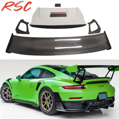 GT2RS Spoiler Carbon Fiber Rear Trunk Spoiler Wing for Porsche 911 991 Carerra Targe Turbo S Perfect Fitment