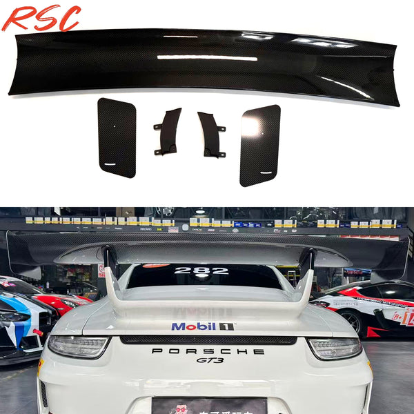 VERUS Dry Carbon Fiber rear spoiler For Porsche 991 GT3 rear wing