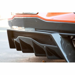 Dry carbon rear diffuser for corvette C8 APR diffuser