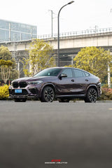 BMW F96 X6m pre-lci LD style dry carbon fiber front lip. Perfect fitment guaranteed