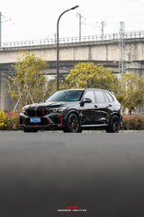 BMW F96 X6m pre-lci LD style dry carbon fiber front lip. Perfect fitment guaranteed