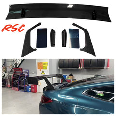 VERUS UCW Style Dry Carbon Fiber High‑Mount GT Rear Wing Spoiler For BMW G82 M4