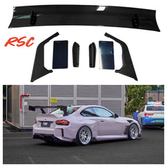 VERUS UCW Style Dry Carbon Fiber High‑Mount GT Rear Wing Spoiler For BMW G87 M2 g42 m240