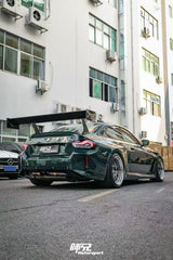 VERUS V1X Style Dry Carbon Fiber High‑Mount GT Rear Wing Spoiler For BMW  G87 M2 G42 M240