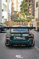 VERUS V1X Style Dry Carbon Fiber High‑Mount GT Rear Wing Spoiler For BMW  G87 M2 G42 M240