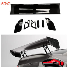 VULCAN ALPHA Style Dry Carbon Fiber Track Racing Wing Trunk Lid Support Struts for BMW G87 M2