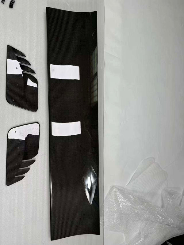 VULCAN ALPHA Style Dry Carbon Fiber Track Racing Wing Trunk Lid Support Struts for BMW G87 M2