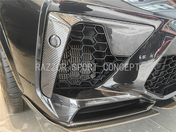 F95 X5M carbon fiber front bumper trims