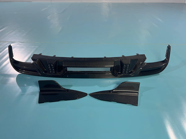LARTE DESIGN carbon fiber rear diffuser for F95 X5M F96 X6M LCI
